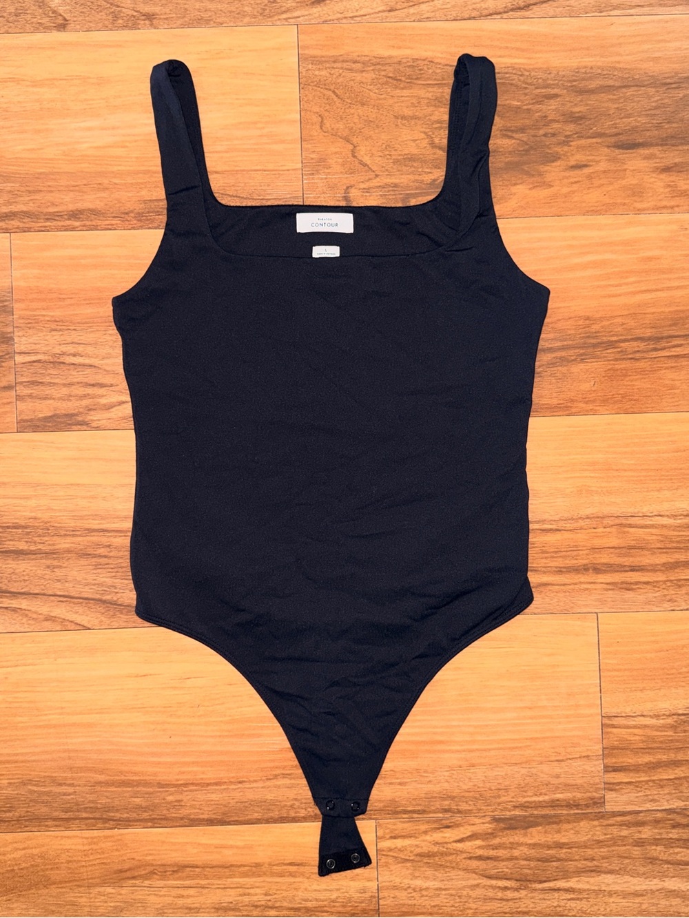 Aritzia Babaton Black Contour Squareneck Bodysuit